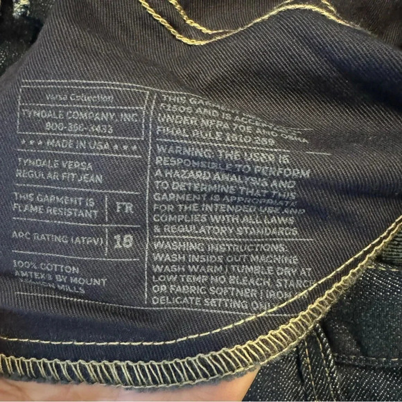 Tyndale Fire Resistant jeans made in USA - Picture 10 of 10